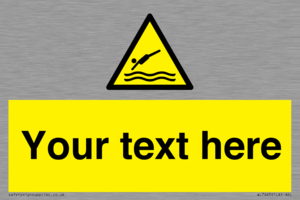 Custom Warning diving area